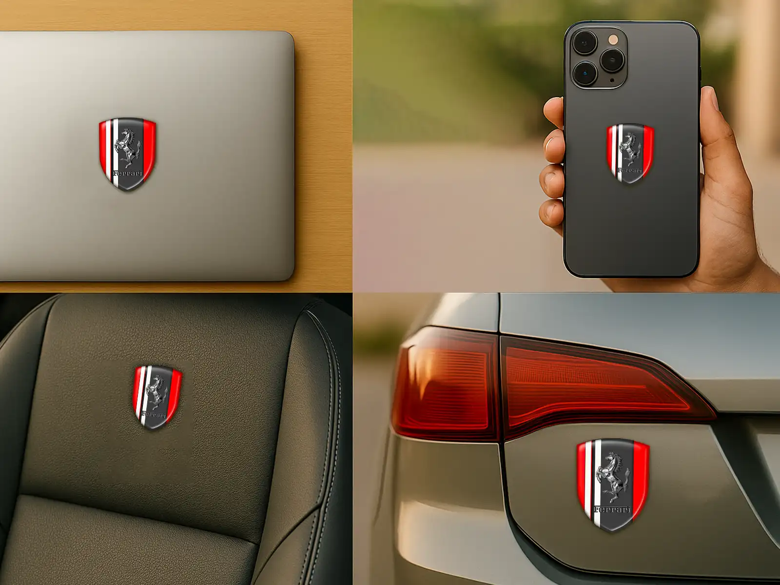 Ferrari Distintivi Emblemi Auto Durevoli Limitati di Pregio